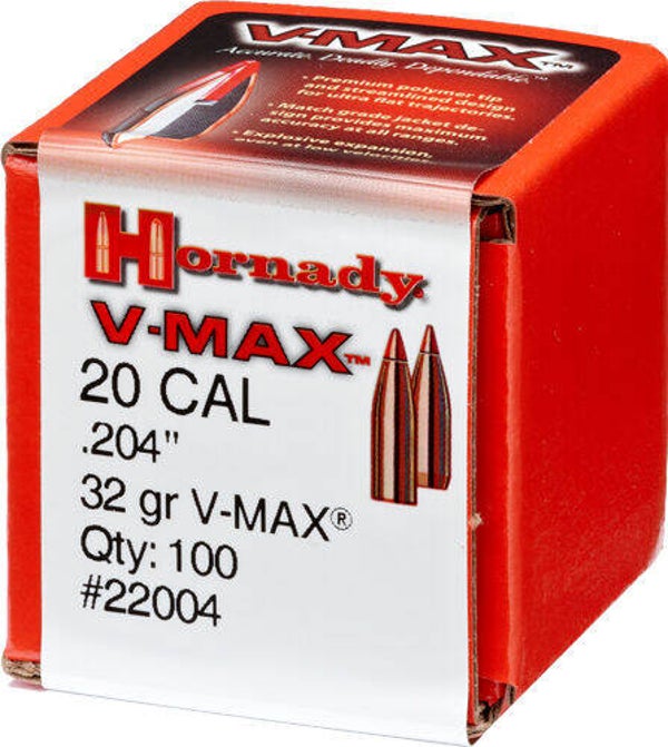 CAL .204 32GR V-MAX 100CT 40BX/CS