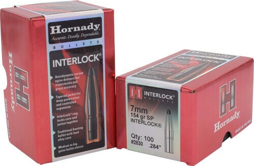 HORNADY BULLETS 7MM .284 154GR JSP 100CT 15BX/CS