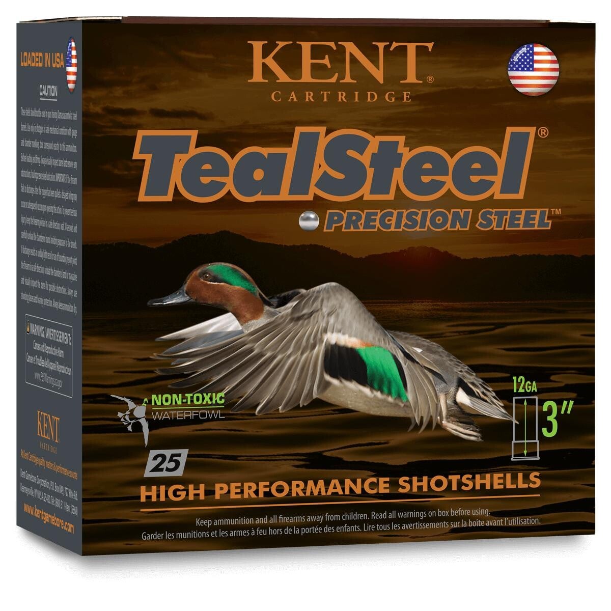 Kent Teal Steel Shotshells 20 ga 3" 1oz 1250 fps #6 25/ct