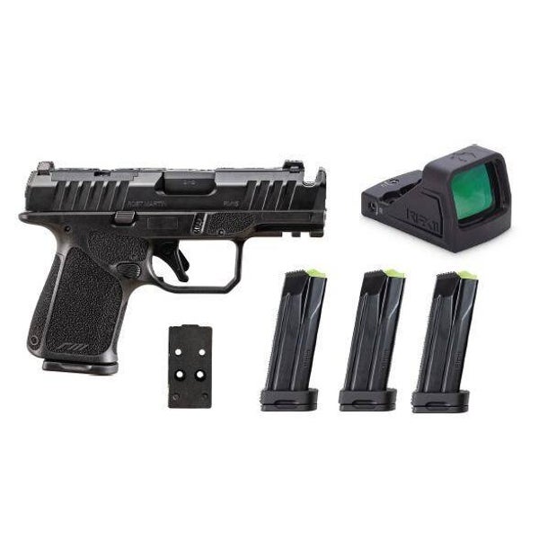Rost Martin RM1C Comp Handgun Bundle 9mm Luger 10rd Magazines(4) 4" Barrel Black Viridian Red Dot Pistol CA Compliant