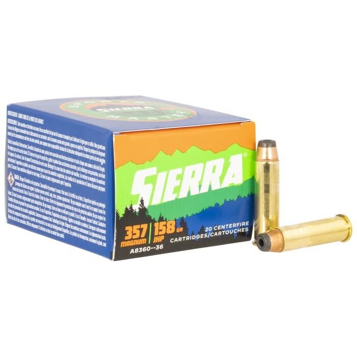 Sierra Sports Master Handgun Ammunition .357 Mag 158gr JHP 20/ct