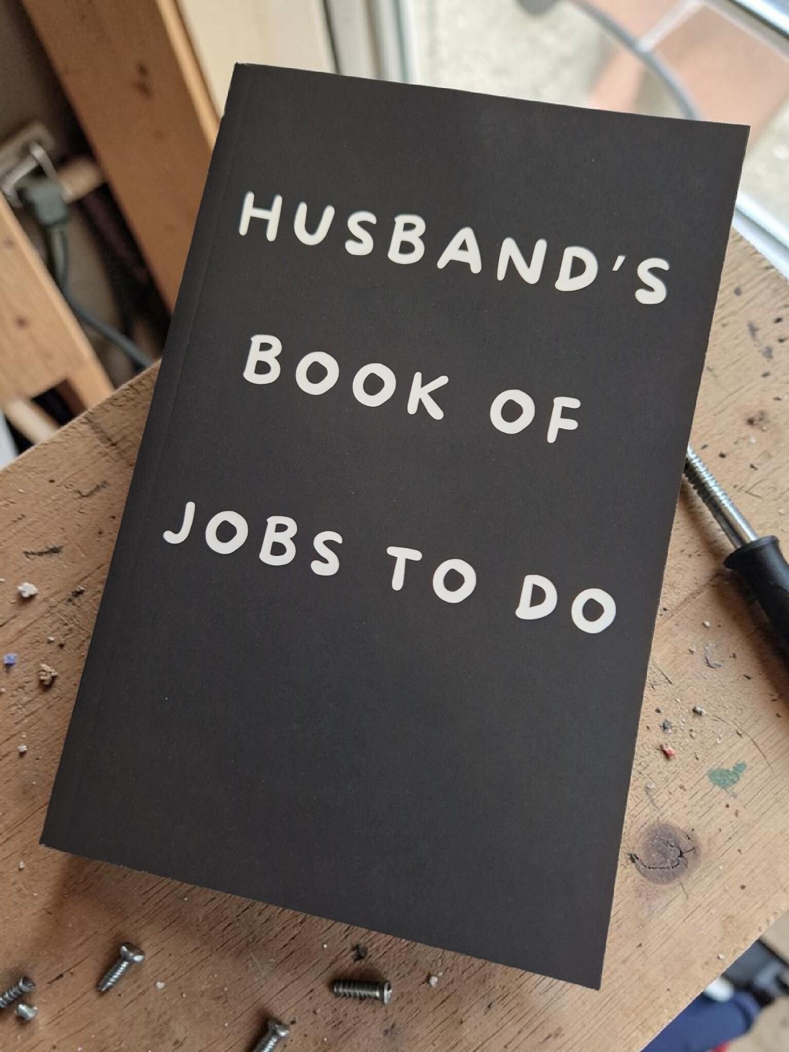 Husband's Book of Jobs Notebook