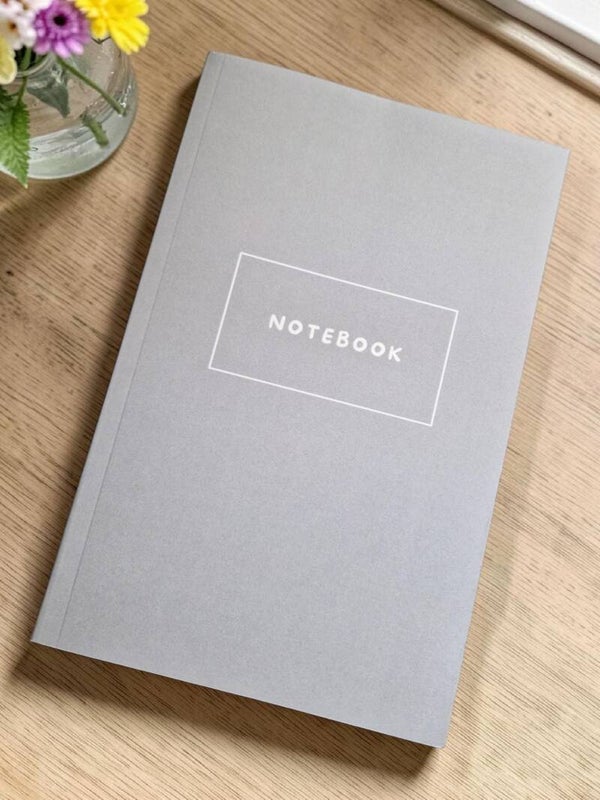 Plain Grey Notebook