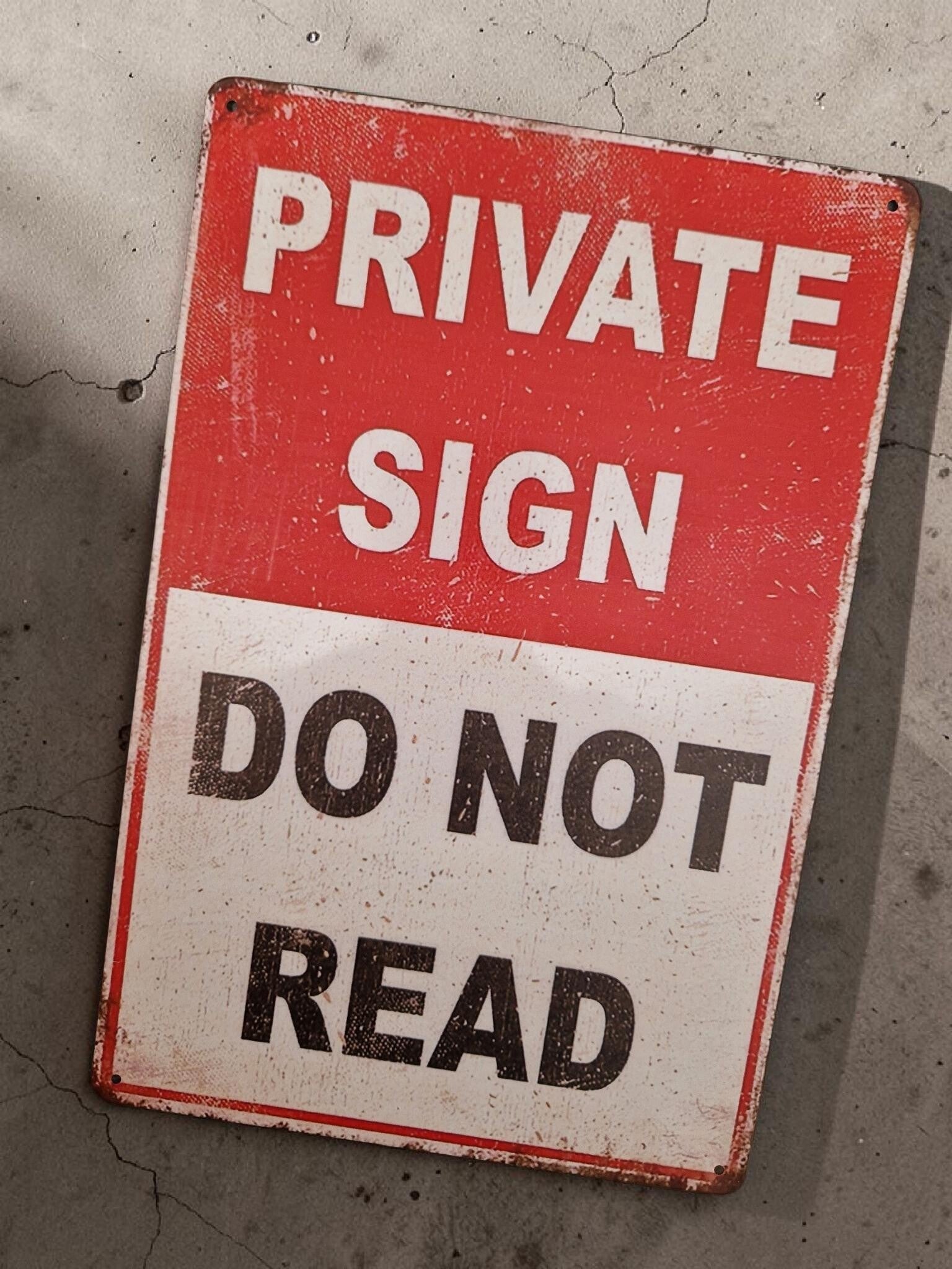 Private Sign