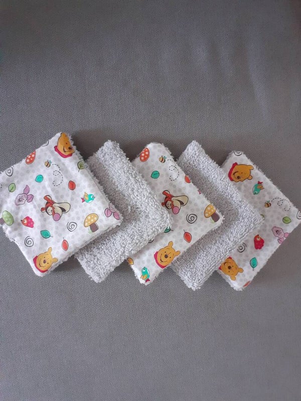 Lingettes lavables winnie l'ourson et ses amis