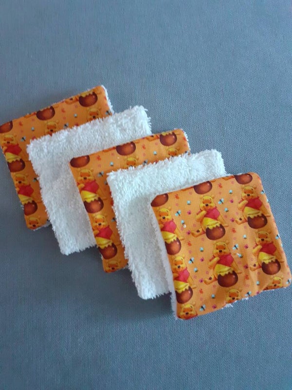 Lingettes lavables winnie l'ourson