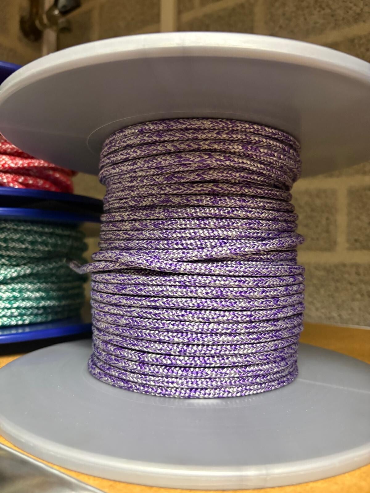 Gleistein Megatwin 07 PES Polyester lijn 5mm Paars/zilver