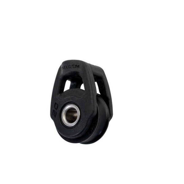 Selden enkel schijfs blok met kogellager S20 (incl dyneema lijn)