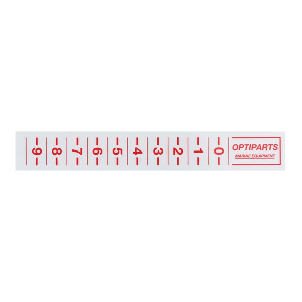 Trimstreep sticker rood