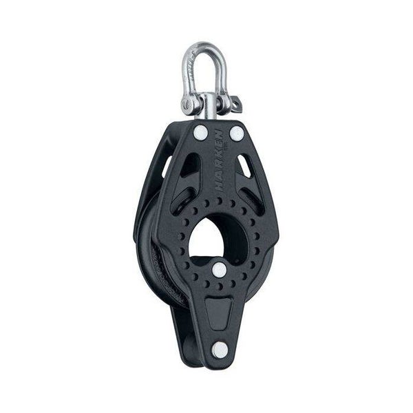 Harken Carbo 57mm enkel blok met hondsvot en swiffel