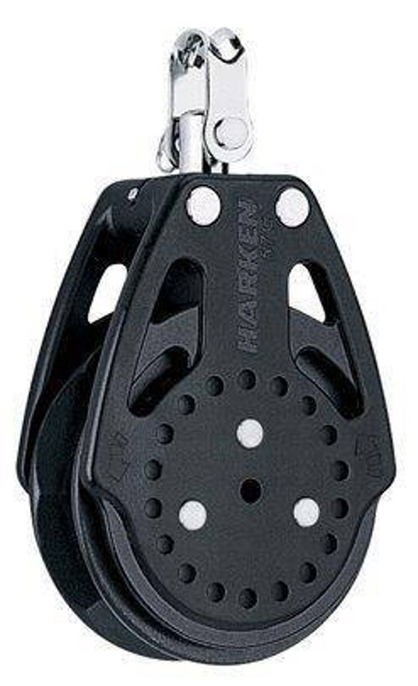 Harken Carbo 57mm 1-schijfsblok ratchamatic standaard grip