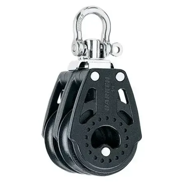 Harken Carbo 40mm dubbel blok met swiffel