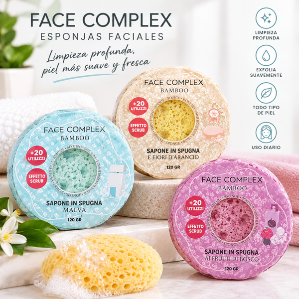 Esponja facial limpieza profunda