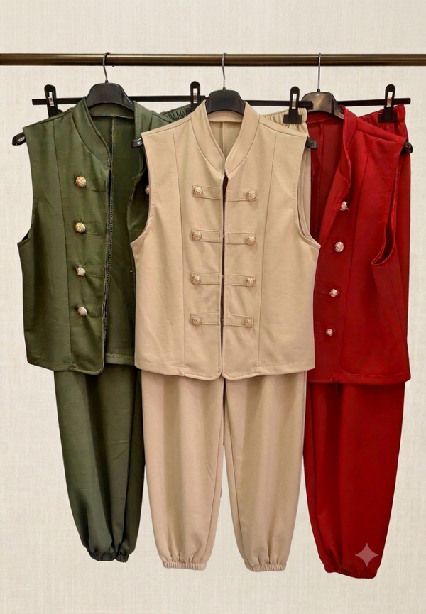 Conjunto napoleon capa de aire talla única hasta la 46