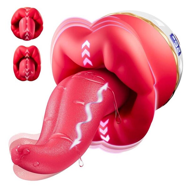 Sextoy stimulateur langue 3 en 1 rechargeable 12080550