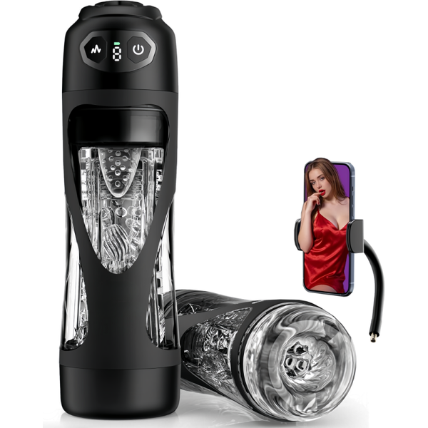 Sextoy Masturbateur Vibrant et Aspirant Rechargeable – 7 Vibrations & 9 Aspirations 1872