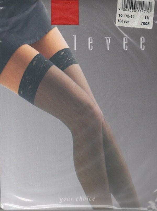 Bas autofixant rouge LEVEE