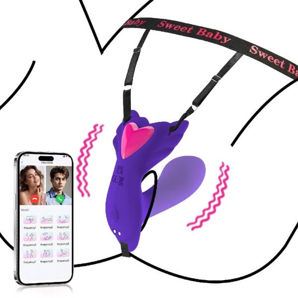 Sextoy Vibromasseur portable connecté violet – 9 vitesses 8601