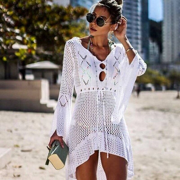 Robe de plage sexy tricot