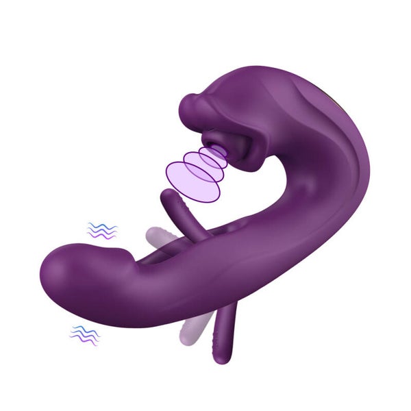 Vibromasseur lapin connecté – Vibrations - Aspiration – battements. Triple stimulation A0529