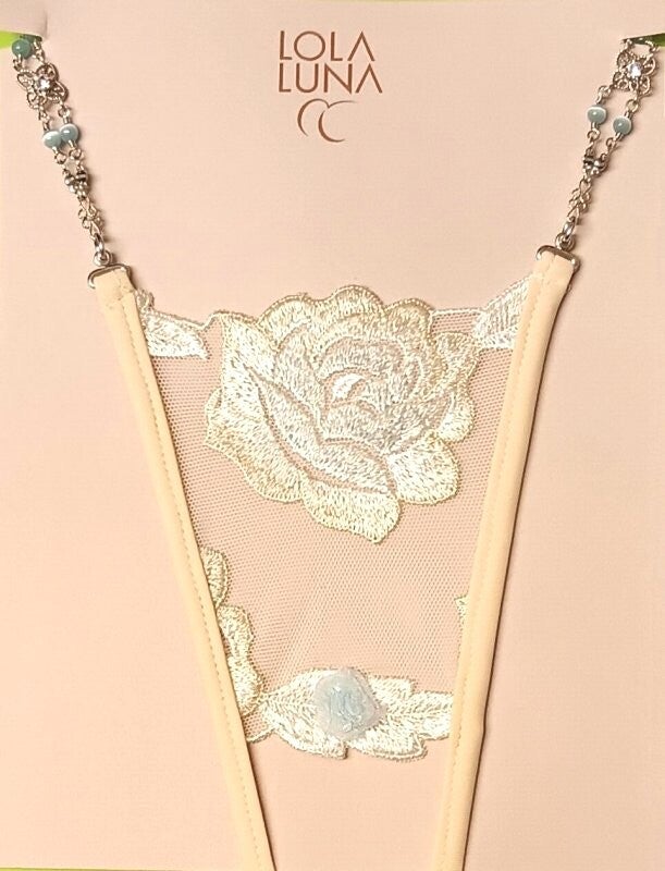 Mini string de luxe ouvert Algues