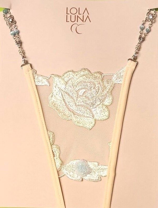 Mini string de luxe ouvert Algues