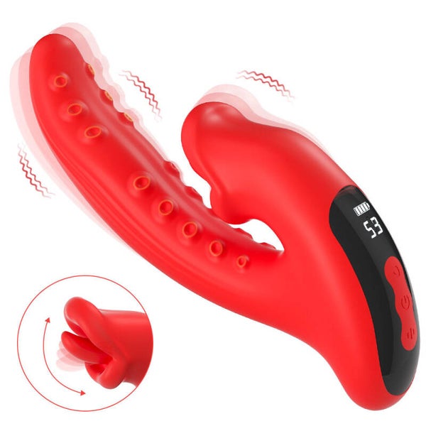 Sextoy Vibrateur et langue de léchage GM-0388ZD4B