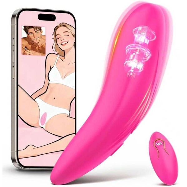Vibromasseur rechargeable, double contrôle avec stimulation à distance HB1903
