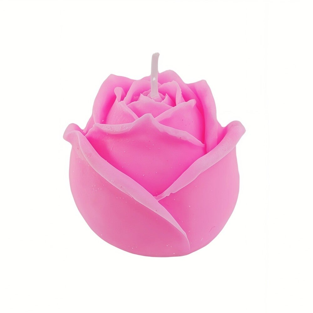 Bougie parfumée en cire en forme de rose JA-002