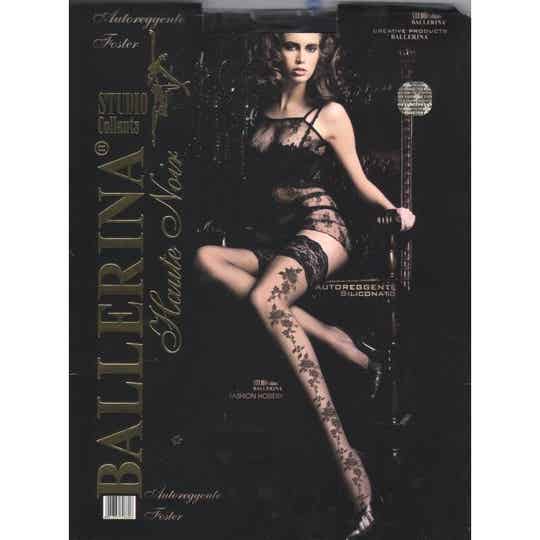 Bas autofixant Ballerina Foster noir