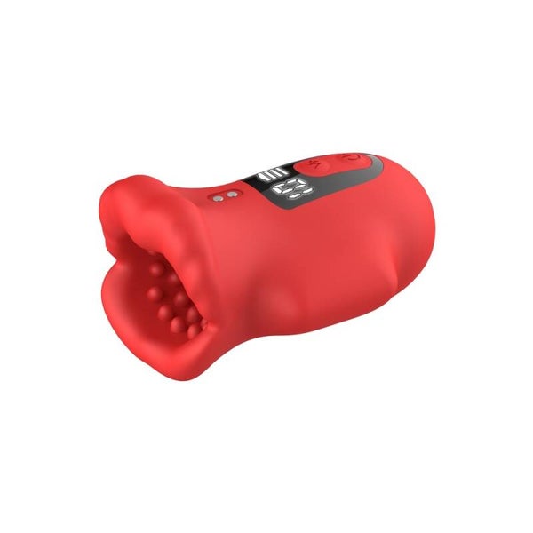 Sextoy Masturbateur Masculin Vibrant Rechargeable Rouge – 10 Modes XCM259