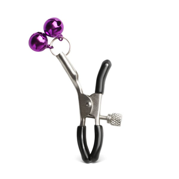 Sextoy BDSM Pinces à mamelons argent violet Y69035