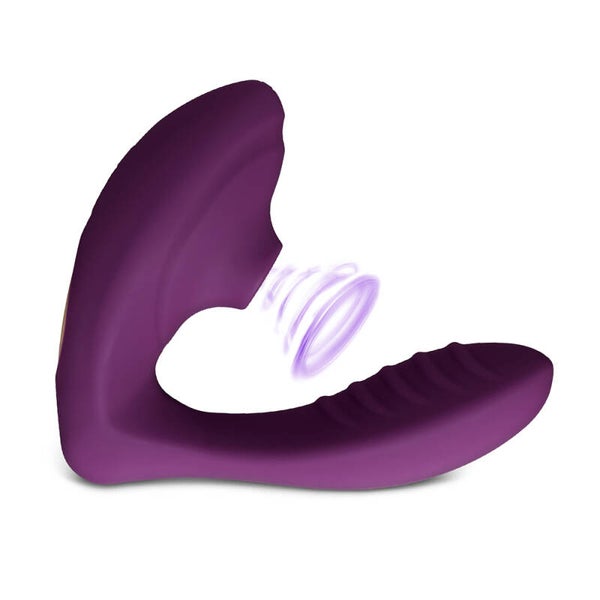 Vibromasseur point G et stimulateur de succion clitoridienne ZJ012