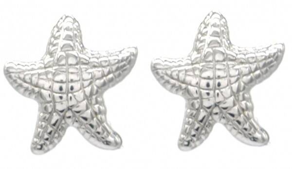 Oorbellen zeester van RVS