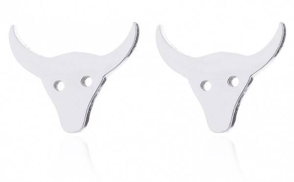 Oorbellen bull schedel