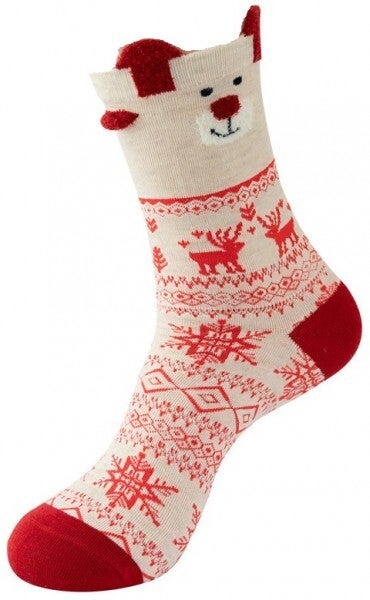 Sokken kerst rood rendier