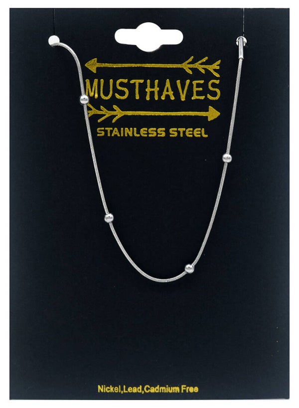 Armband met balletjes van RVS