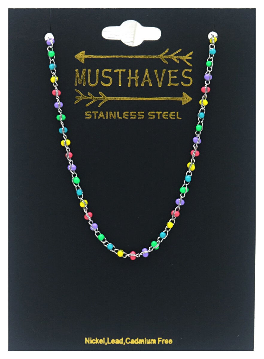 Armband multicolor van RVS