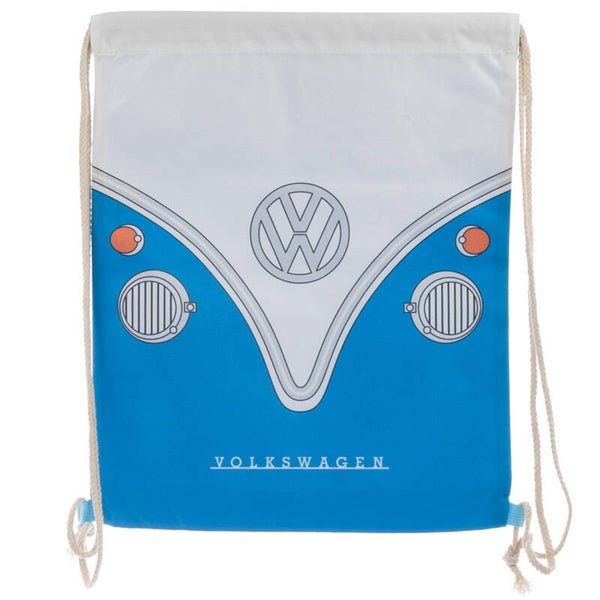 Trekkoord rugzak Volkswagen busje blauw