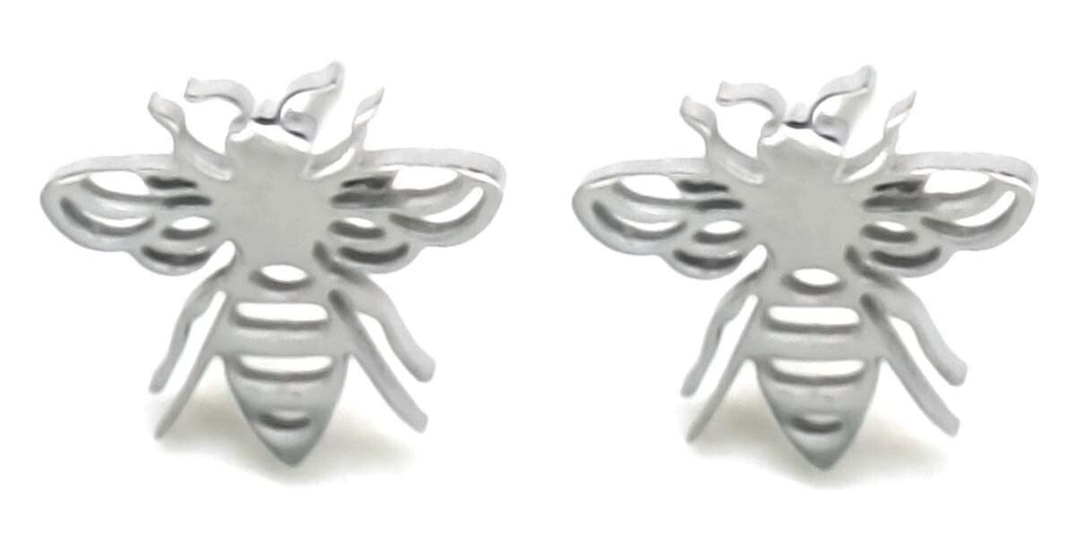 Oorbellen bij van RVS