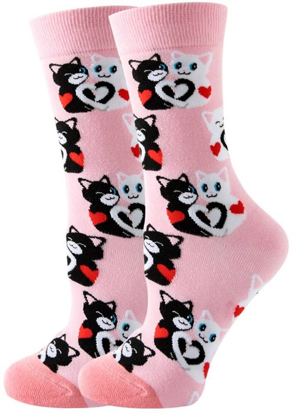 Sokken katten roze