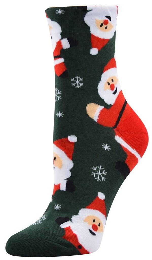Sokken kerstman groen