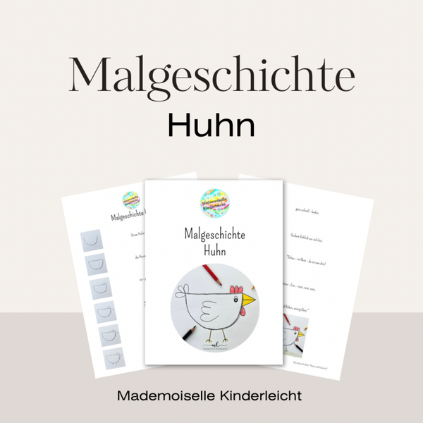 Malgeschichte Huhn