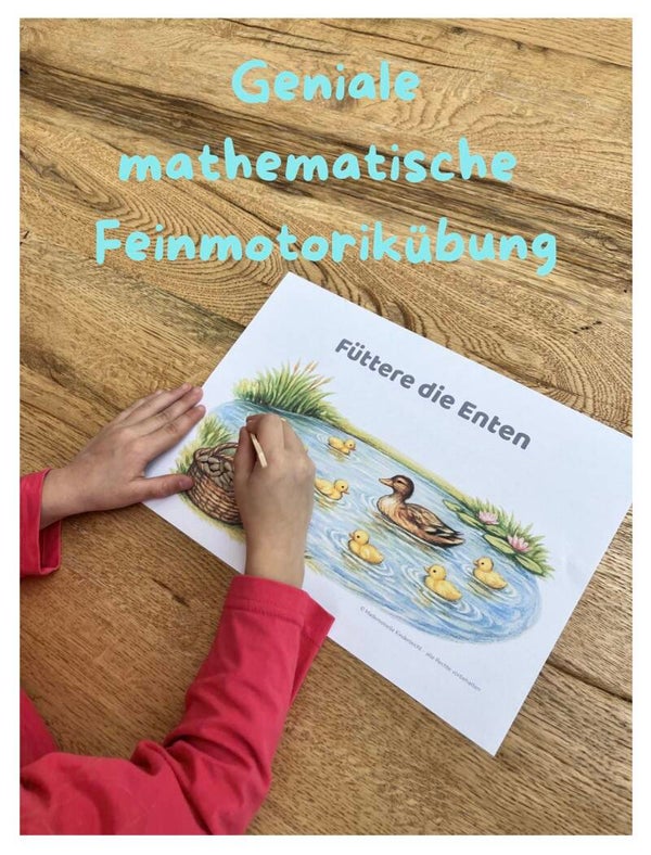 Mathematische Feinmotorikübung