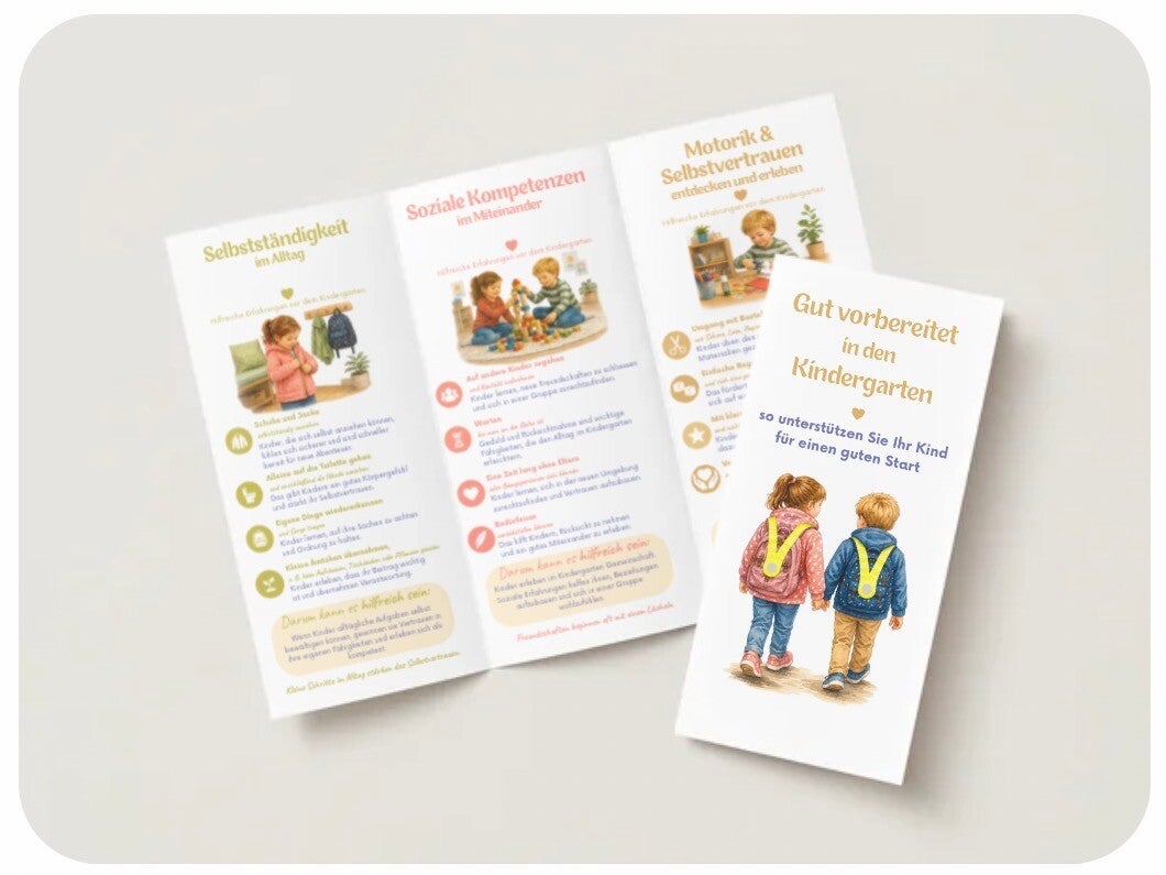 Gut vorbereitet in den Kindergarten - Drucklizenz für den Kindergarten