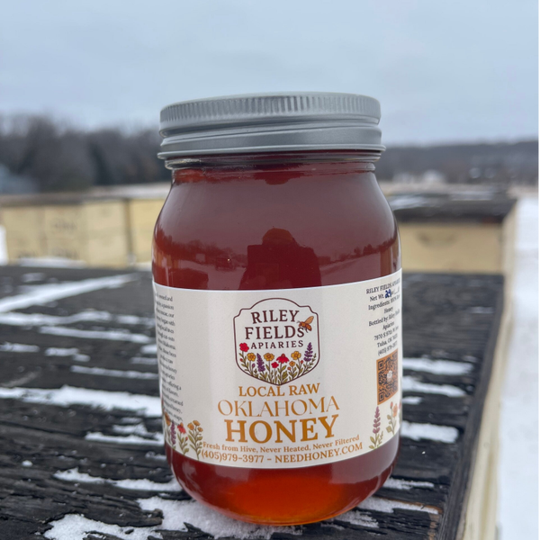 24 oz. Jar of Raw Wildflower Honey from Claremore, Oklahoma