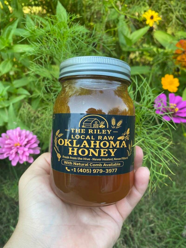 24 oz. Jar of Raw Wildflower Honey from Edmond, Oklahoma