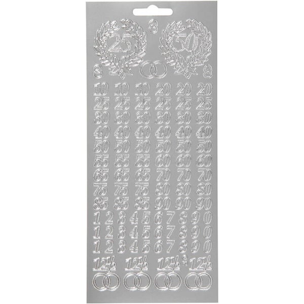Jubileum | Stickers | Zilver
