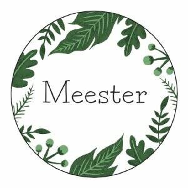 Meester | Sticker | SluitZegel