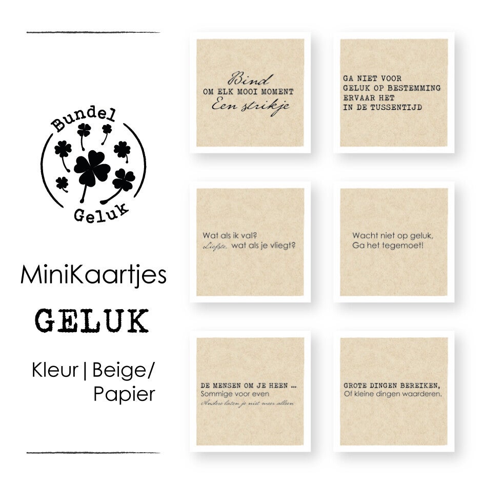 MiniKaartjes | Geluk